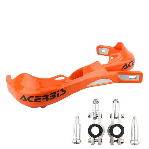 Orange handlebar bar guards - handlebar,
