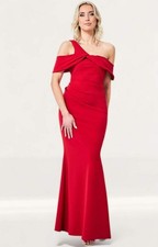 Goddiva Womens Red Maxi Dress
