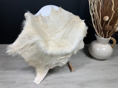Natural goat rug pelt hide - rug,