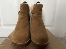 UGG Australia Anais Chestnut Suede Wedge Ankle Boots UK5.5, EU 38, US 7