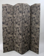 Vintage Four Fold Dressing Screen