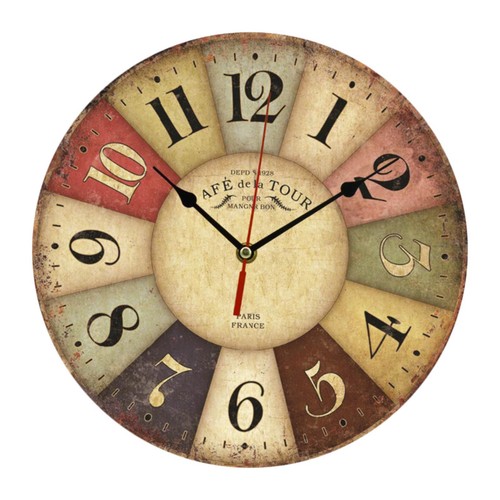Vintage wall clock - vintage, shabby