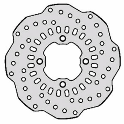 Rear brake disc wave - rear,
