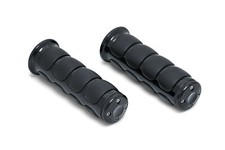 Genuine Kuryakyn Black ISO Grips for 7/8" Inch (22mm) Handlebars (PAIR): M 6341