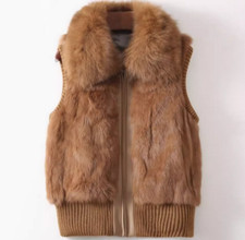 2024 Fox Fur Collar Rabbit Fur