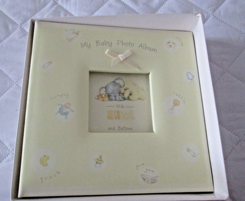 Elliot and buttons photo album - buttons,