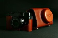 Handmade Vintage Real Leather Full Camera Case Camera cover bag for FUJI X20 X10