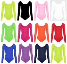 Girls Plain Stretch Long Full