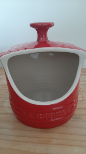Creuset red stoneware salt - creuset,
