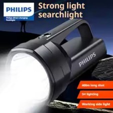 Philips Torch Rechargeable LED Flashlight Strong Searchlight Camping SFL3121