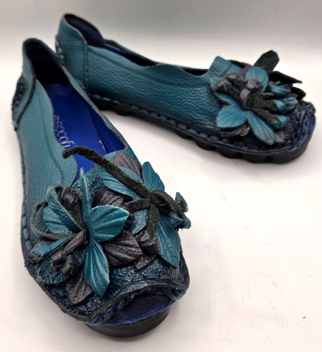 Socofy slip shoes blue - socofy,