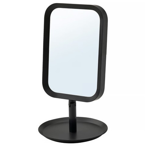 Ikea table mirror black 14x27 - ikea-table, black-14x27