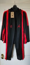 PSG (Paris St Germain) Nike Jordan black and red older kids/youth tracksuit