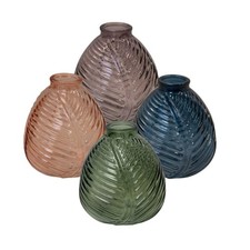Satchville glass leaf bottle - glass,