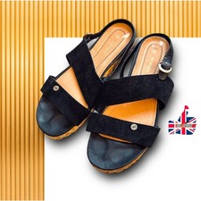 Women’s Black Suede Buckle