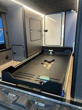 Campervan Bike Rack garage slide out Tray - Sled to fit inside the van garage