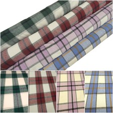 TARTAN CHECK UPHOLSTERY FABRIC