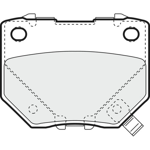 Brake pads set for subaru - for,