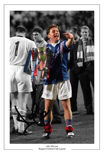 Ally mccoist signed autograph - ally,