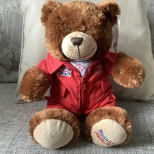 Royal Air Force Red Arrows Official Bear Plush with Red Flight Suit with Tag