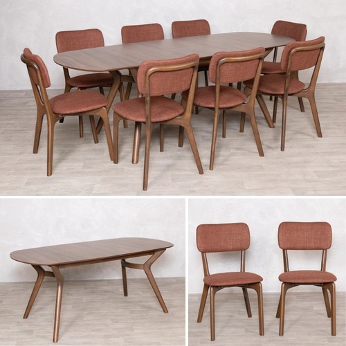 Oval extending dining table - oval,