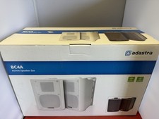 Active Amplified Speakers Adastra BC4A Pair White Speakers & Mounting Brackets