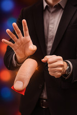 Thumb Tip Magic Fake Thumb Magicians Rubber Thumb Vanish Tricks Close Up UK