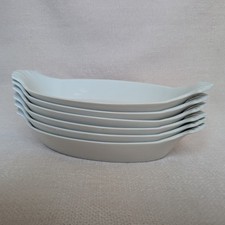NEW!! Apilco Oval Eared Fine Porcelain Au Gratin Dishes No.8 France RRP £33.50