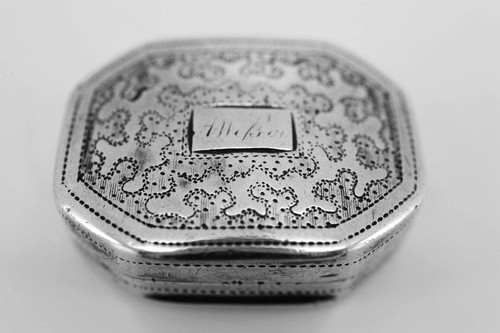 Georgian silver vinaigrette - silver,