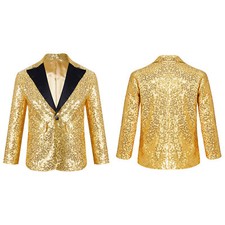 Kids Boys Sparkly Sequin Suit