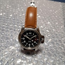 Hamilton Khaki Action Automatic Winding Back Skelton Genuine D Buckle Working