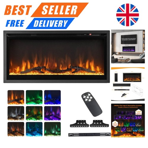 Stylish electric fireplace - 36",