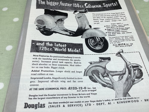 Vespa douglas 150cc 1955 - douglas,
