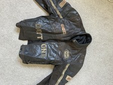 Daytona Racing Leather Jacket Men's Biker Motorcycle Vintage