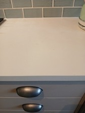 Minerva white Solid Surface Worktop. Compact Laminate. 1500x650x25 mm Kitchen