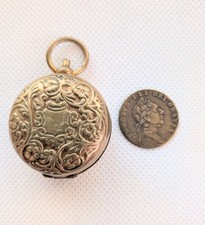 Antique George III Conder Token Fob/Locket - "The Olden Times" (1791)