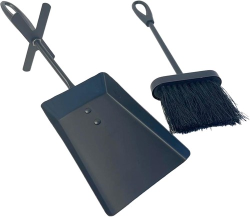 Fireside brush and - fireside, pan