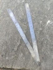  24" steel folding rule Made