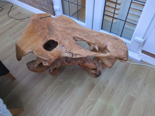 Wood coffee table - wood,