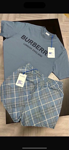 Burberry shirt swim shorts - t,