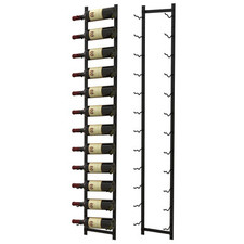 12 Bottles Wall Mounted Wine Rack Hanging Wine Display Metal Wine Bottle Holder