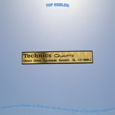 TECHNICS 1210 mk2 emblem badge