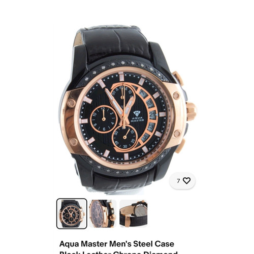Aqua master men chronograph - aqua,