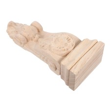  Carved Wood Corbel: European Style Shelf Bracket - Ornate Architectural Wood