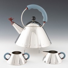Alessi Kettle with Sugar Bowl and Milk Jug