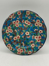  Longwy small plate, in a faience style, made in France, impressed marks, 19.5cm