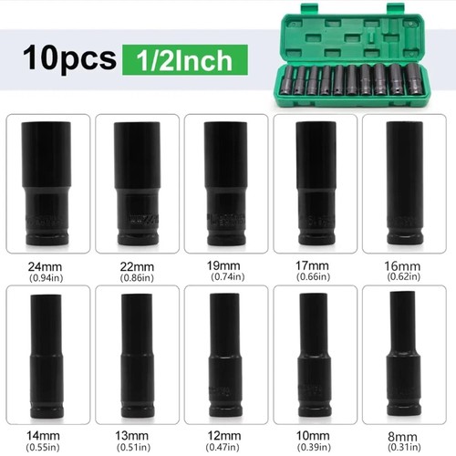 Heavy duty impact socket set - heavy,