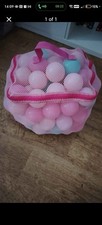 Chad Valley Assortment Of Pinks, Blue And Purples Ball Pit Balls In Carrier Bag