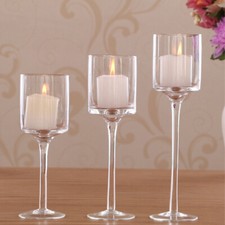 Large Glass Tea Light Candle
