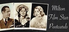 MILTON (UK) - 1930s Vintage ☆ FILM STAR ☆ Postcards #1 to #60